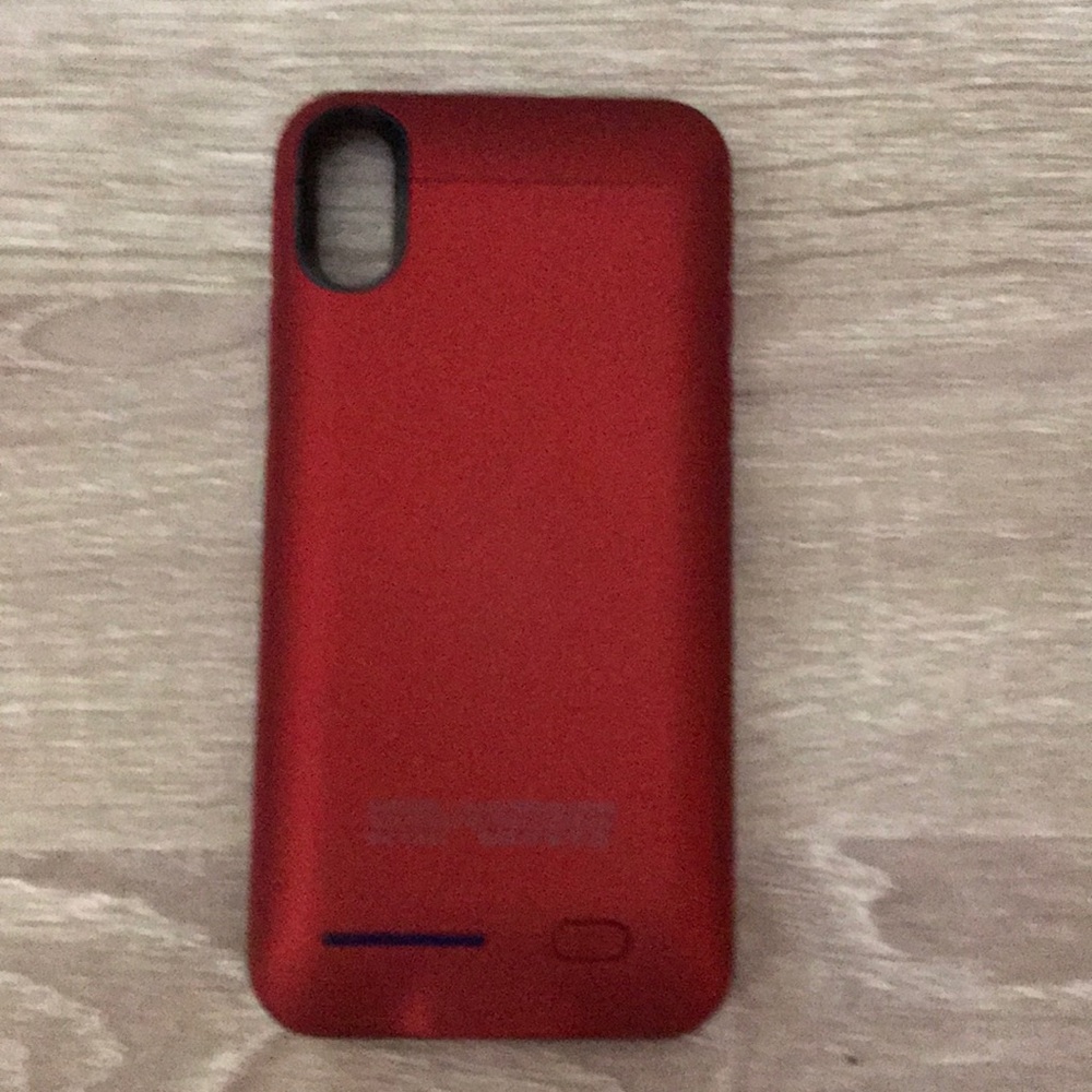 iPhone X charging case/ Red